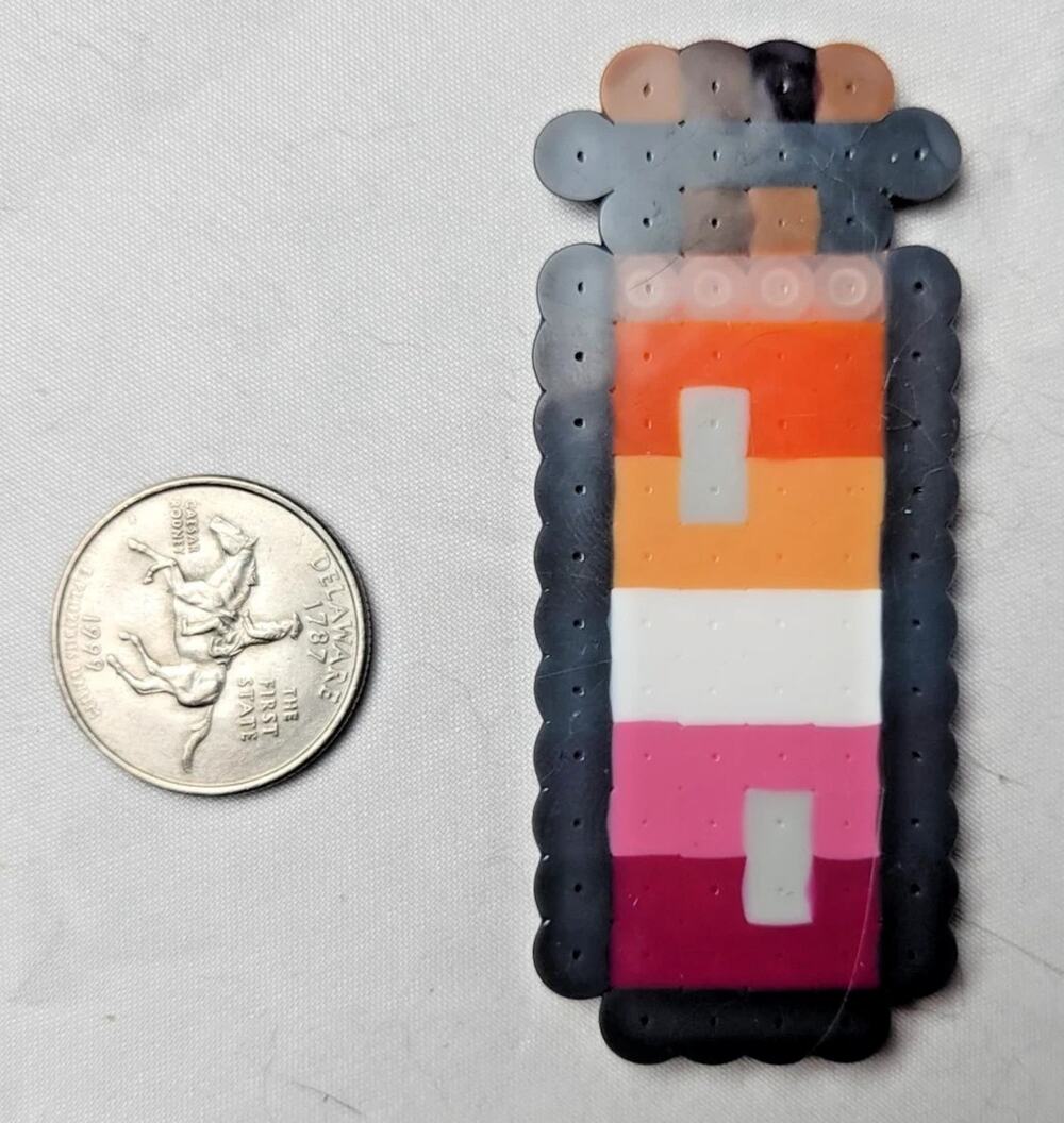 Sunset Lesbian LGBT Potion Perler Pixel Art